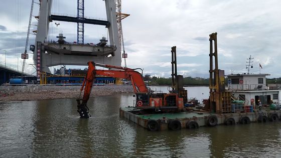 ذراع حفرة ذراع طويلة مع دلو وسيلندر لـ CAT KOBELCO هيتاشي