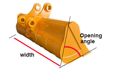 312 PC130 حفارة إمالة دلو مع اسطوانة واحدة / مزدوجة