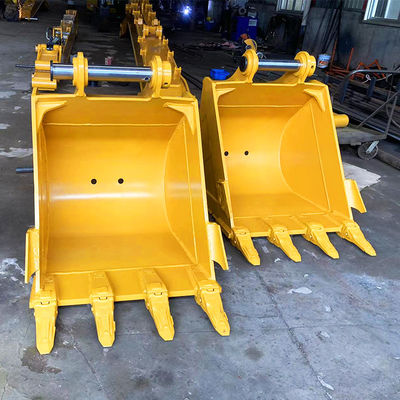 PC140 314 Wheel Loader Bucket 0.65cbm Q355B Hardox500 مادة