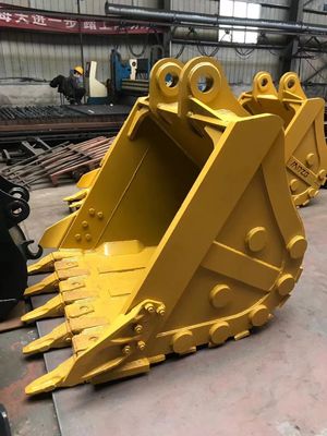 PC140 314 Wheel Loader Bucket 0.65cbm Q355B Hardox500 مادة