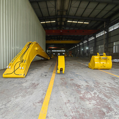 Long Reach Excavator Dipper Arm 10M - 28M مع دلو واسطوانة كاتربيلر
