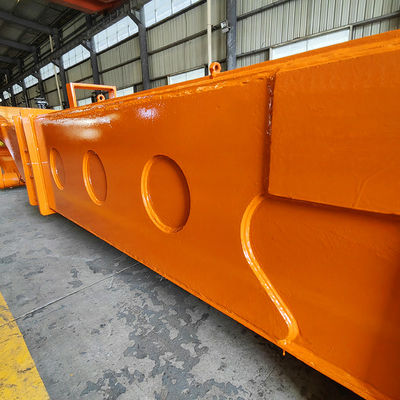 HD700 Steel Excavator تلسكوبي بوم مع دلو صدفي لشركة  هيتاشي فولفو