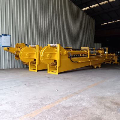 حفرة ذراع تلسكوبية مع دلو القشرة لهيتاشي  فولفو XCMG دوسان