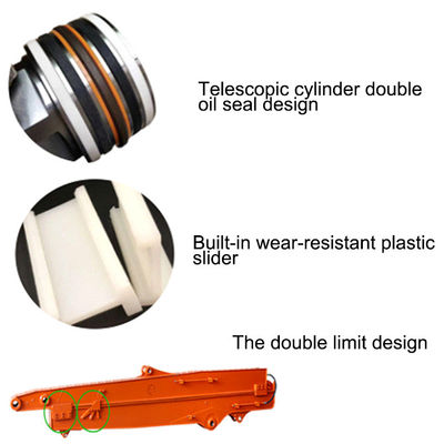 قوة عالية 0.1CBM حفرة ذراع متنقلة لهيتاشي كوماتسو كاتو حفرة القطط ذراع تلسكوبي ذراع تلسكوبي بوم حفرة ذراع حفرة ذراع حفرة ذراع طويلة