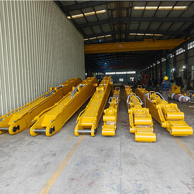 تخصيص الحفرة طويلة المدى المدى، OEM ODM 8-30 متر ذراع المضخة الممتدة لـ CAT هيتاشي 6-120 طن حفرة ذراع طويلة