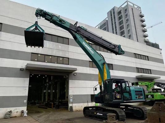 الحفرة ذراع هدم ثلاثة أقسام هيونداي R225 مخصصة 25T-45T مشروع هدم مبنى مرتفع Q355B