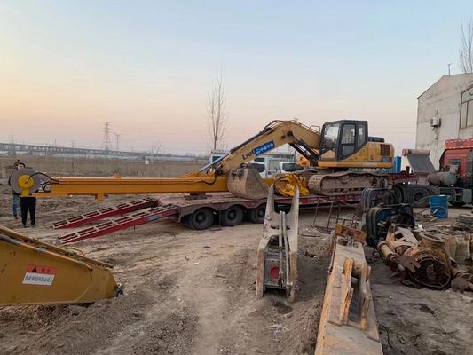 حفرة متعددة الوظائف SK350 ذراع تلسكوبية المرحلة الثانية BS700/Q690D خط أنابيب الطابق السفلي مشروع حفر التربة العفيفة 35T