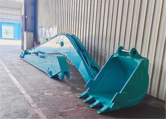 يضمن ذراع حفرة بعيدة المدى مع دلو وسباكة لـ CAT Kobelco