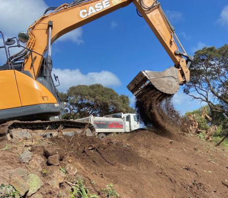 جرافة هيكلية للحفارات 312 Pc130، ملحقات حفارات خلفية متينة