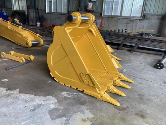 PC140 CAT314 Wheel Loader Bucket 0.65cbm Q355B Hardox500 مادة