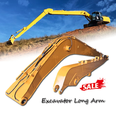 CE Antiwear 18 Meters Excavator Long Arm ، OEM ODM Excavator Long Reach Boom 20-50ton for PC120 CAT320