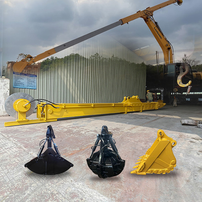 حفر صخرة دلو Cat320d ل CAT320 ZX200 DX200 SY205C ، حفر ذراع تلسكوبية 14M ل cat320